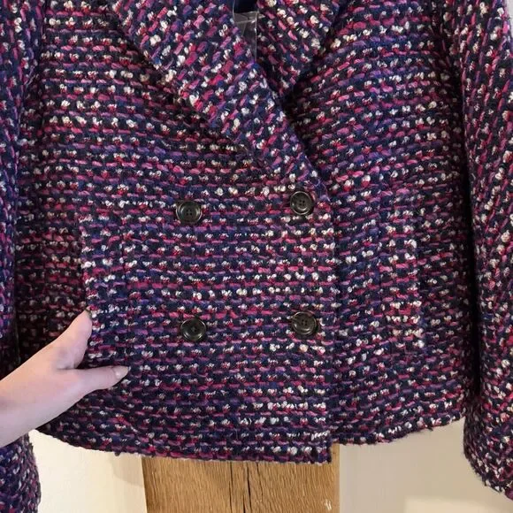 NWT J. Crew Lady Jacket in Italian Tweed Sz Medium - Picture 6 of 11